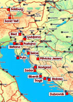 Kroatienreise Route 2009