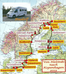 Rund Ostsee Route 2012